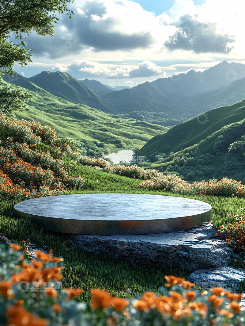 高清大图下载【趣麦麦图】草原上的圆形舞台3