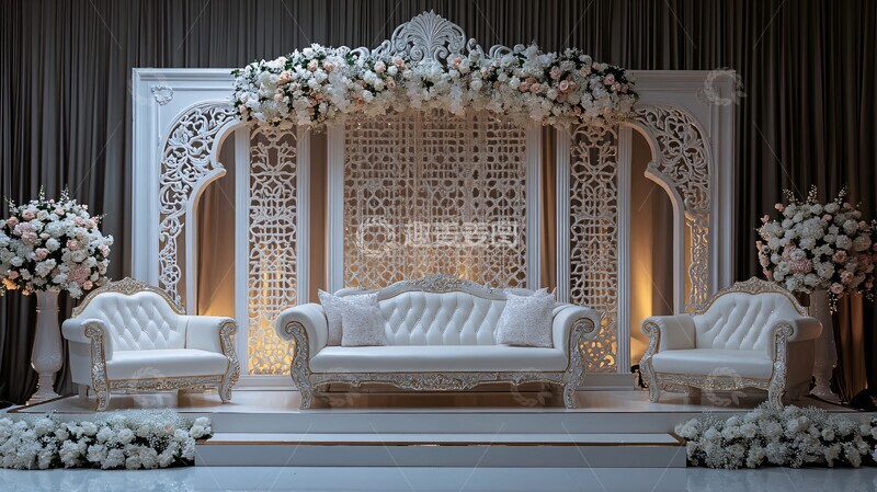高清大图下载【趣麦麦图】奢华婚礼舞台装饰1