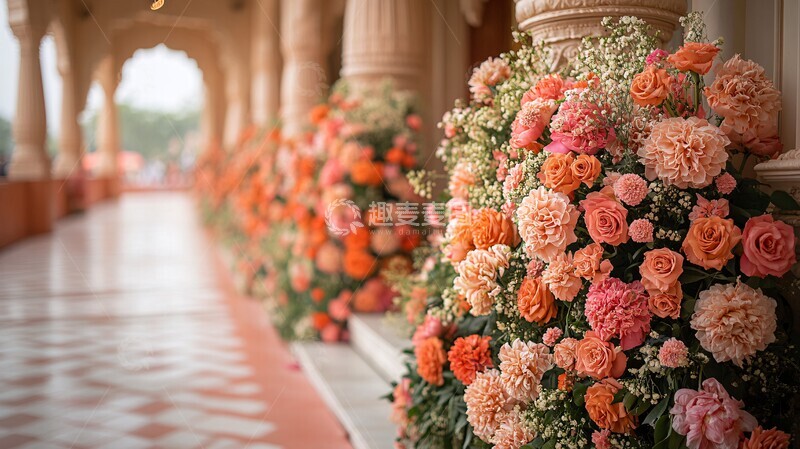 高清大图下载【趣麦麦图】锡克教寺庙花卉装饰1