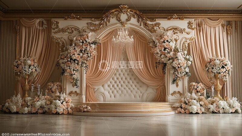 高清大图下载【趣麦麦图】婚礼舞台背景9