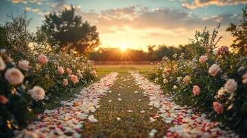 户外婚礼橄榄绿指示牌1