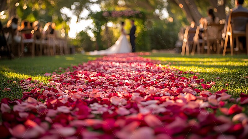 高清大图下载【趣麦麦图】花园婚礼交换誓言