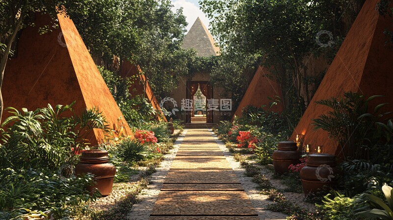 高清大图下载【趣麦麦图】婚礼邀请在户外花园2