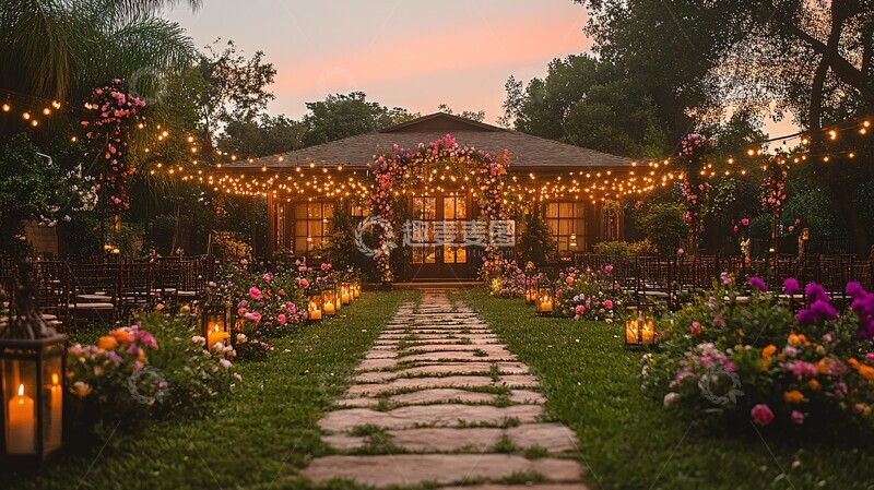 高清大图下载【趣麦麦图】-花园香槟庆典2