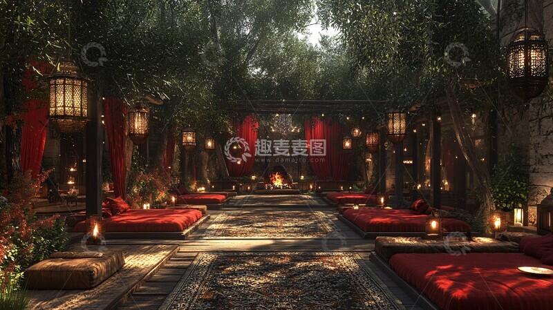 高清大图下载【趣麦麦图】婚礼邀请在户外花园