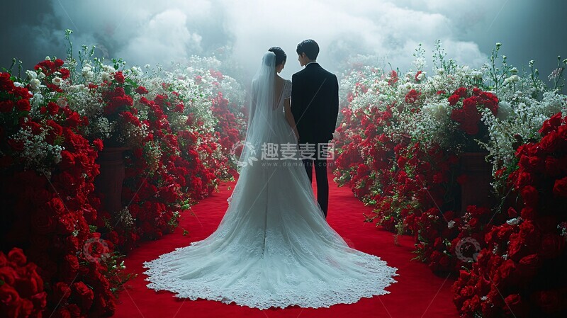 高清大图下载【趣麦麦图】新娘新郎婚礼现场1