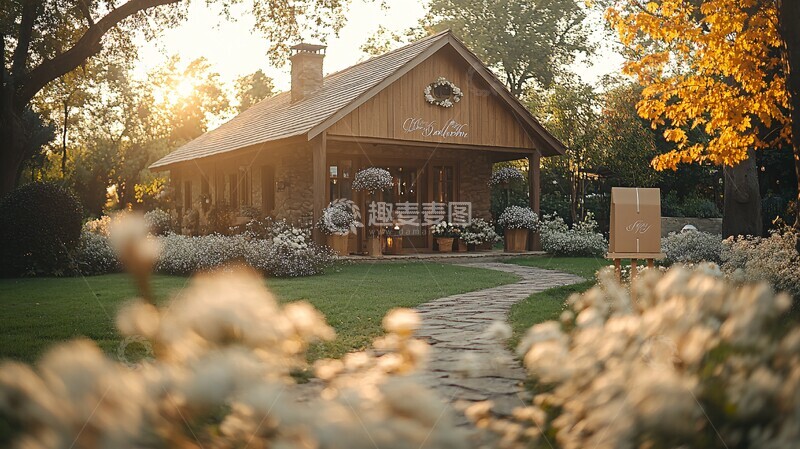 高清大图下载【趣麦麦图】婚礼邀请在户外花园1