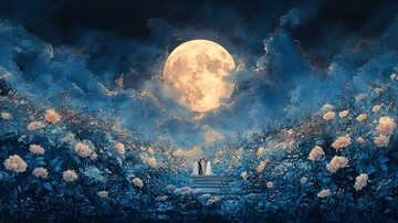 婚礼月夜婚礼月夜花卉1