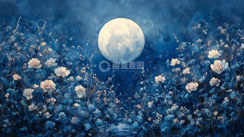 高清大图下载【趣麦麦图】婚礼月夜婚礼月夜花卉2