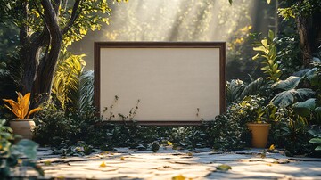 婚礼欢迎牌棕色画架1