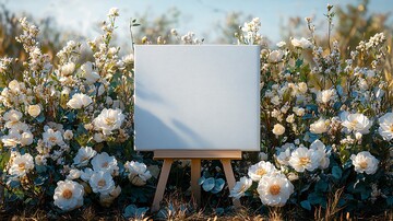 婚礼现场空白画布