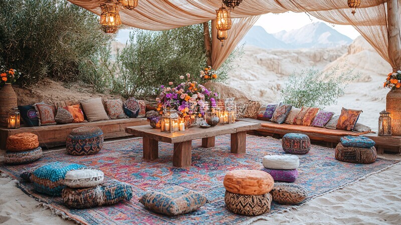 高清大图下载【趣麦麦图】沙漠中的现代派对2