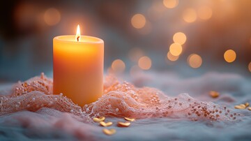 白色餐桌与金色装饰1