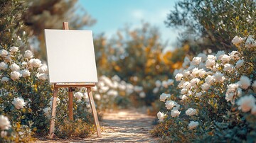 婚礼现场空白画布1