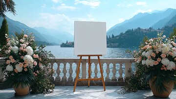 白色画布与户外婚礼装饰2