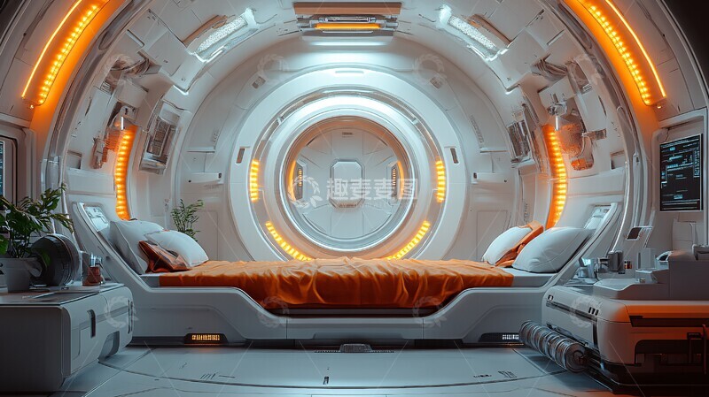 高清大图下载【趣麦麦图】圆形舞台科幻风格1