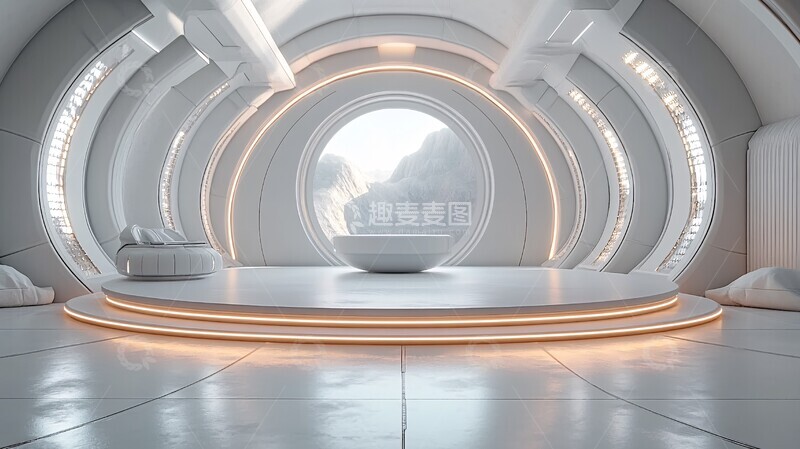 高清大图下载【趣麦麦图】圆形舞台与LED灯2