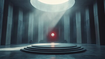 黑暗舞台与发光球体1