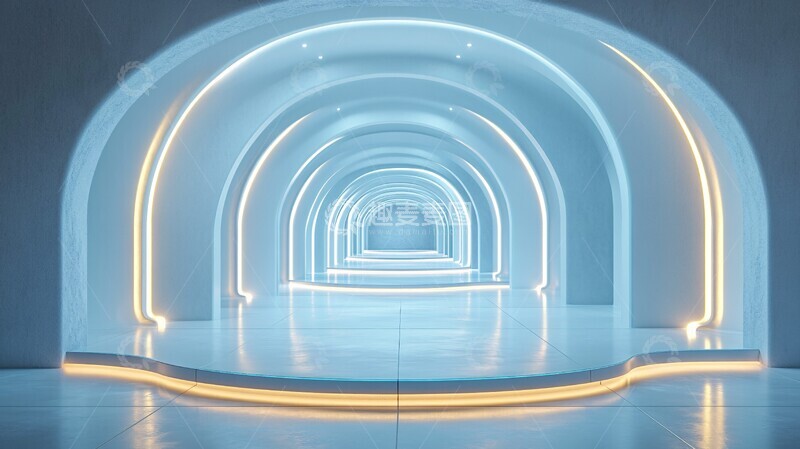 高清大图下载【趣麦麦图】玻璃讲台科技展示