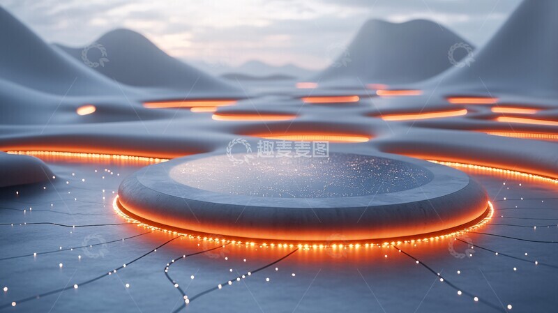 高清大图下载【趣麦麦图】圆形互动舞台