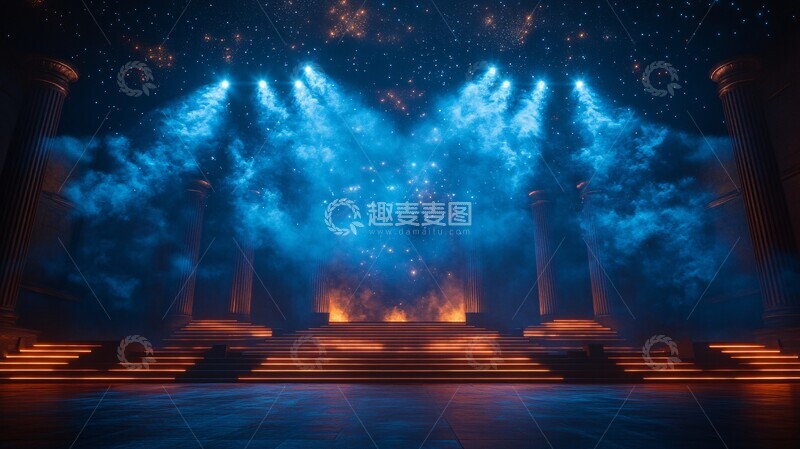 高清大图下载【趣麦麦图】银行30周年庆典舞台渲染2