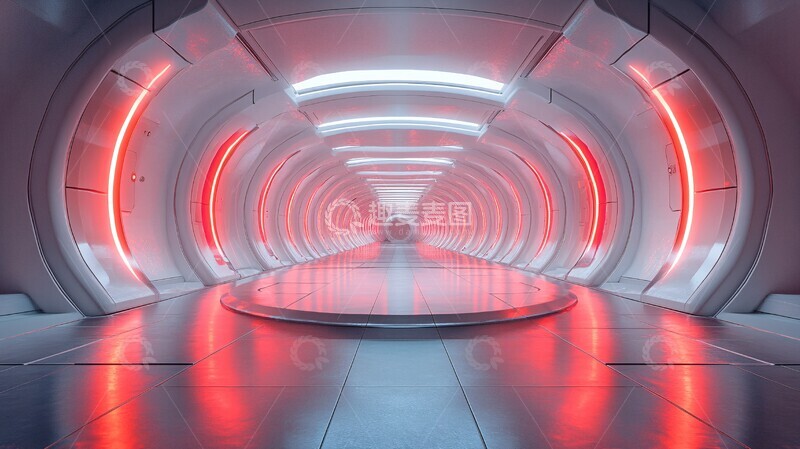 高清大图下载【趣麦麦图】圆形展示台实验室设计1