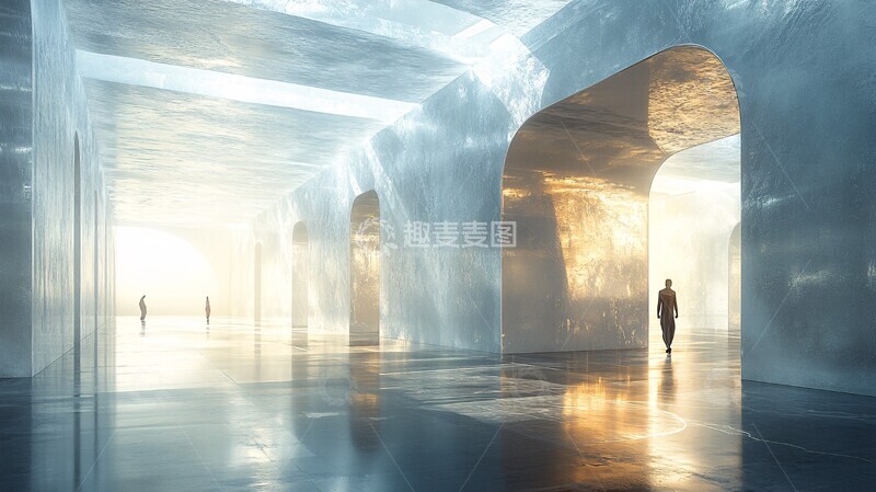 高清大图下载【趣麦麦图】未来主义X形舞台设计