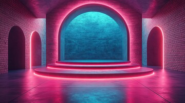 现代舞台圆形装饰