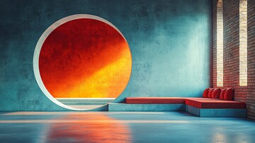 现代舞台圆形装饰1