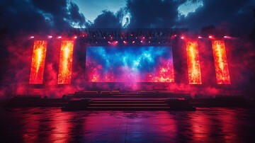 银行30周年庆典舞台渲染1