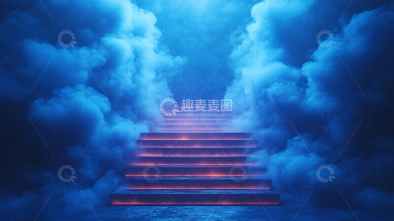 高清大图下载【趣麦麦图】云间展台云间展台几何2