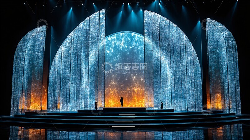 高清大图下载【趣麦麦图】舞台LED屏幕与键盘元素设计1