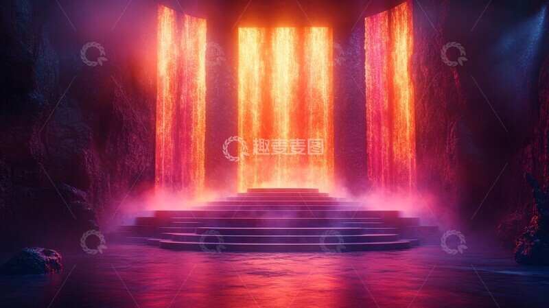 高清大图下载【趣麦麦图】四面观众舞台设计2
