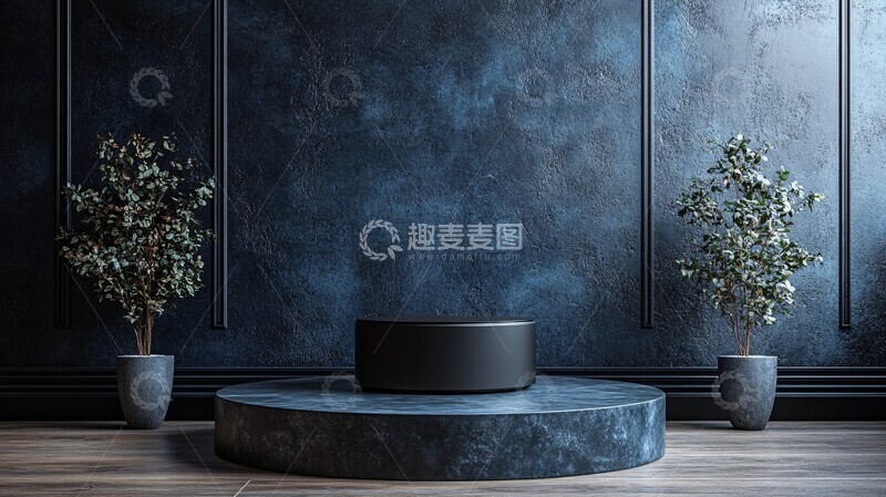 高清大图下载【趣麦麦图】暗调产品展示空间2