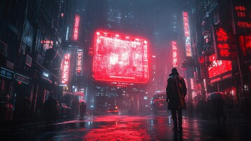 舞台赛博朋克风格大屏幕1