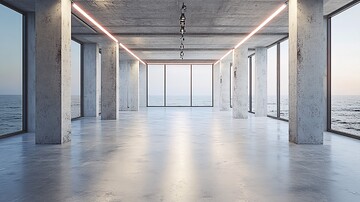 灰色摄影棚巨型装置艺术