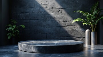 圆柱展示台与底座2