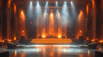 音乐会舞台与灯光效果2