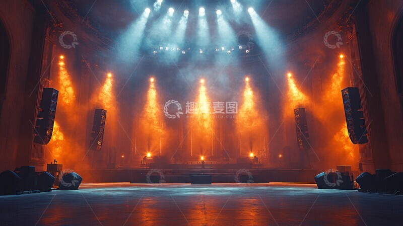 高清大图下载【趣麦麦图】音乐会舞台与灯光效果