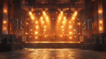 音乐会舞台与灯光效果1