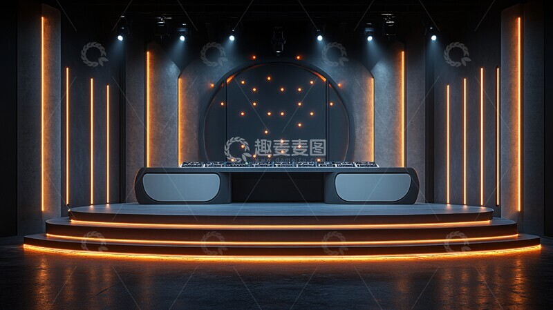 高清大图下载【趣麦麦图】白色主舞台DJ音乐节1