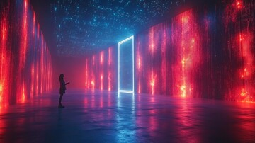 舞台时空门与矩阵光束