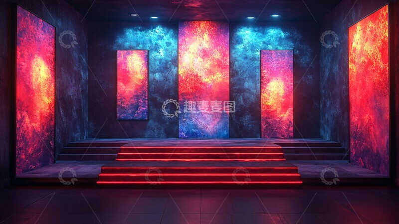 高清大图下载【趣麦麦图】舞台论坛灯光秀