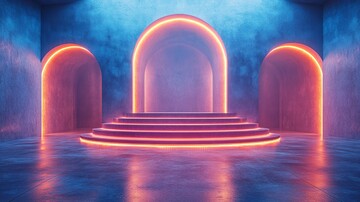 渐变蓝光直播背景1