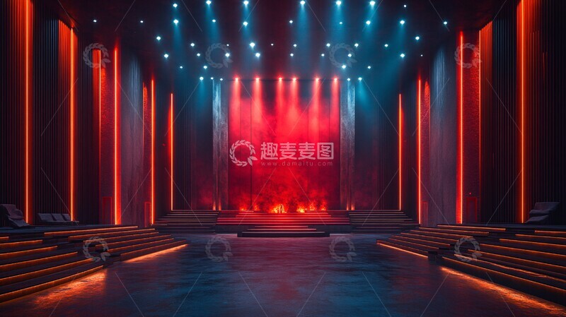 高清大图下载【趣麦麦图】无限舞台与双屏观众席