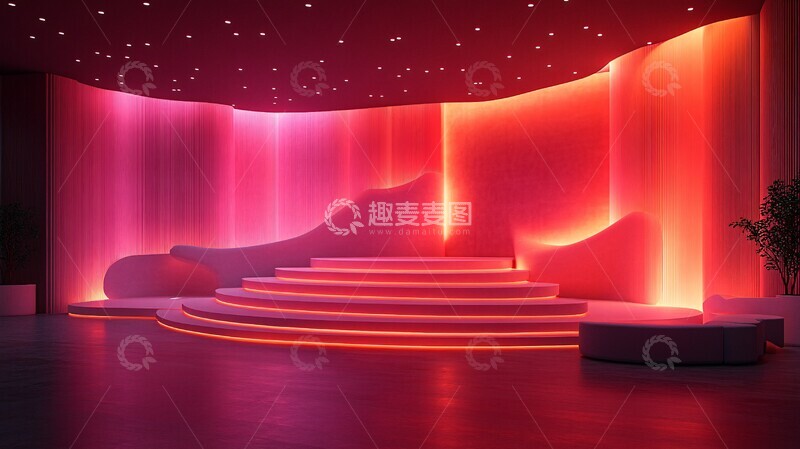 高清大图下载【趣麦麦图】医疗公司舞台设计2