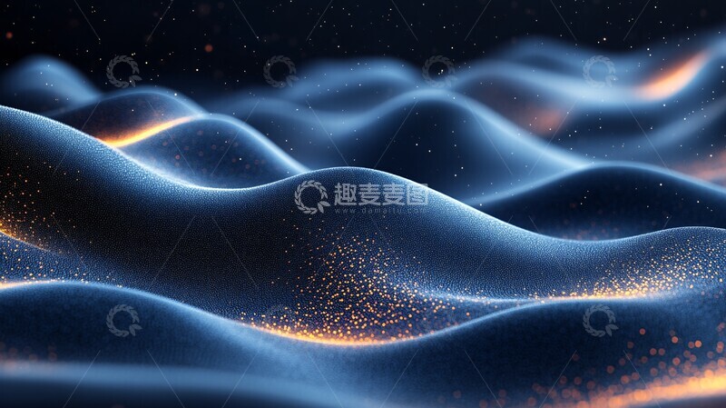 高清大图下载【趣麦麦图】黑色波浪背景