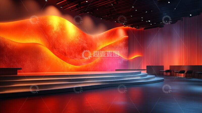 高清大图下载【趣麦麦图】医疗公司舞台设计1