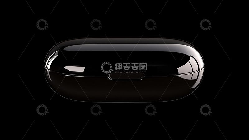 高清大图下载【趣麦麦图】黑色时尚耳机盒特写117
