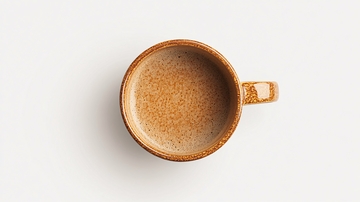 棕色陶瓷杯顶视图426